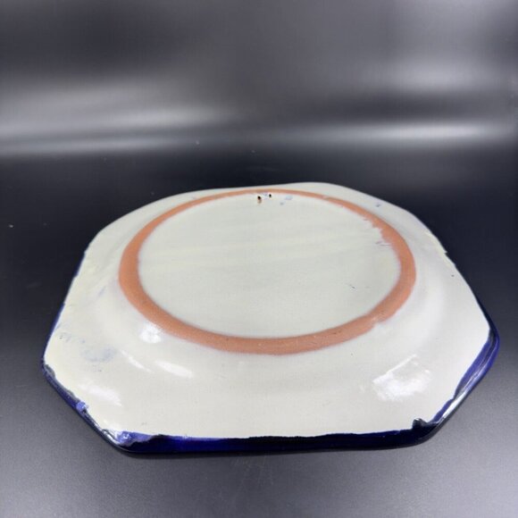 Mexico Folk Art Talavera Pottery Single Dish Plate Hand Painted Fish Hand Made - Picture 12 of 16